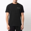 Off-White Herr T-shirt i enfärgat Caravaggio Arrow med korta ärmar, svart