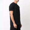 Off-White Herr T-shirt i enfärgat Caravaggio Arrow med korta ärmar, svart