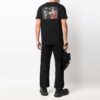 Off-White Herr T-shirt i enfärgat Caravaggio Arrow med korta ärmar, svart