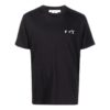 Off-White Herr T-shirt i enfärgat svart med rund hals och korta ärmar