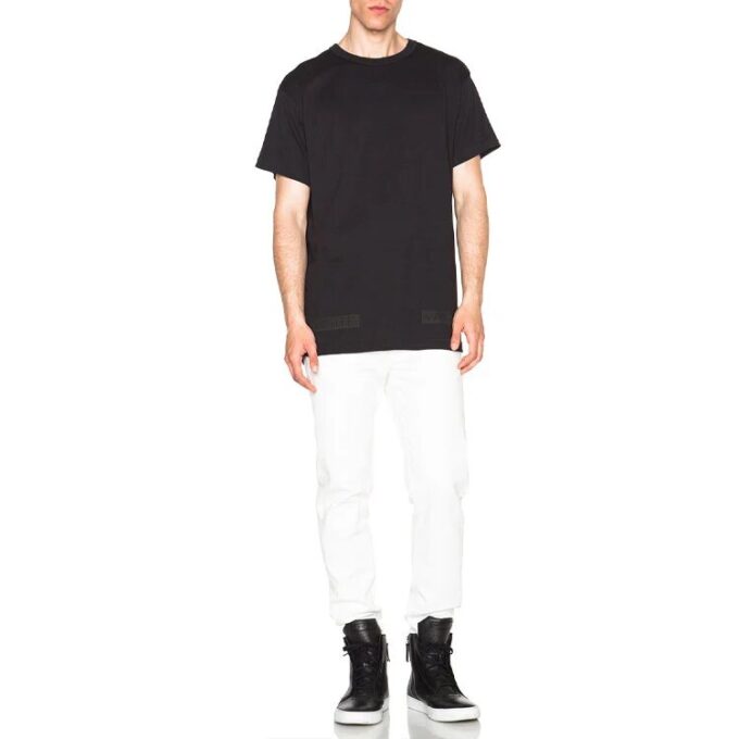 Off-White Herr-T-shirt i orange och svart