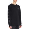 Off-White Herr-T-shirt med 3D-tryck, utskuren pil och långa ärmar i svart