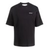 Off-White Herr T-shirt med alfabettryck, casual, rak passform, korta ärmar, vit