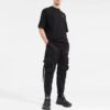 Off-White Herr T-shirt med alfabettryck, casual, rak passform, korta ärmar, vit