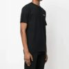 Off-White Herr-T-shirt med kedje- och pil-logotyp, kortärmad, casual-modell, svart