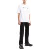 Off-White Herr-T-shirt med logotryck, rund hals och korta Shorts