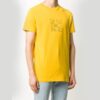 Off-White Herr-T-shirt med logotyp, gul
