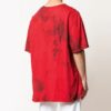 Off-White Herr-T-shirt med logotyp i rött tie-dye