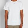 Off-White Herr-T-shirt med Marilyn Monroe-tryck, korta ärmar, vit