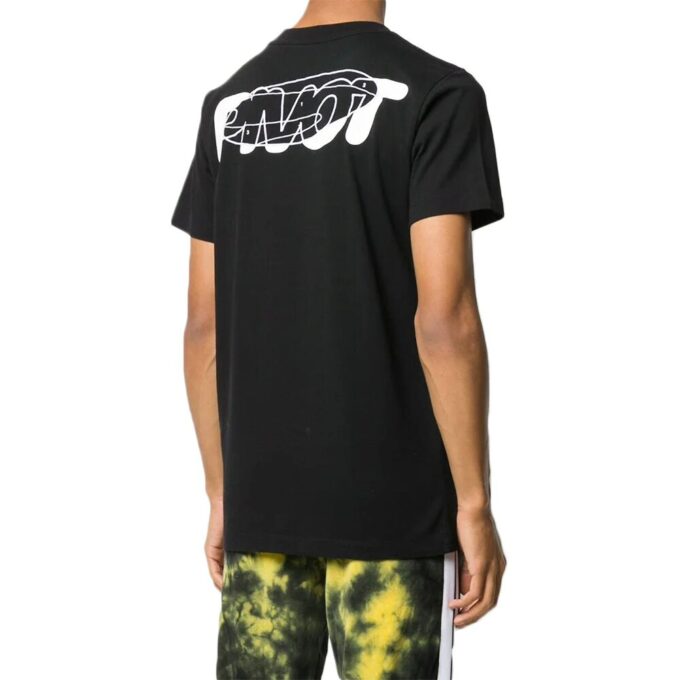 Off-White Herr-T-shirt med piltryck i svart