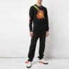Off-White Herr-t-shirt med tryck på långärmad svart T-shirt
