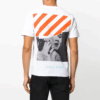 Off-White Herr-T-shirt med tryck, vit