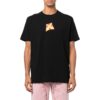 Off-White Herr-T-shirt med tryckt logotyp, rund hals och korta ärmar, svart