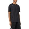 Off-White Herr-T-shirt med tryckt pilmönster, rund hals och korta Shorts, svart