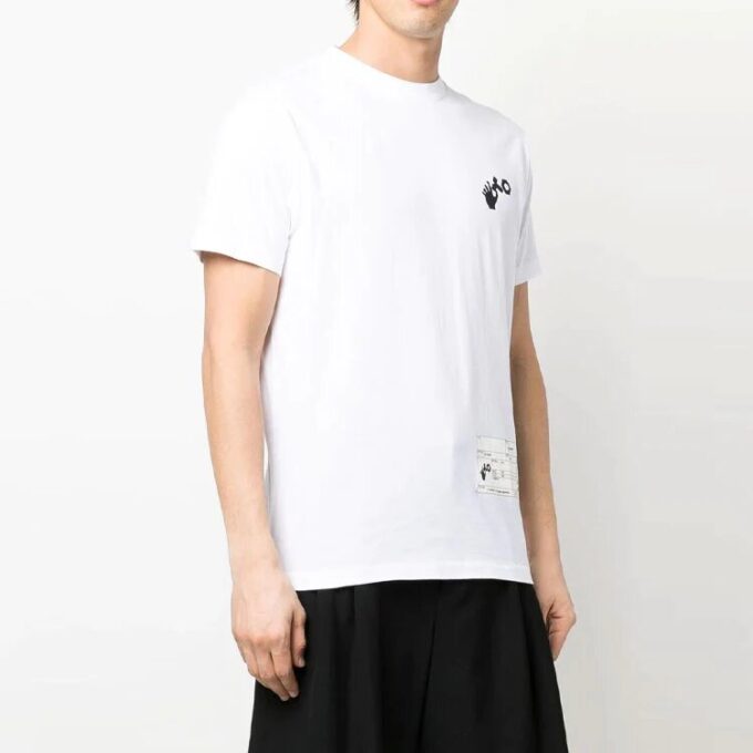 Off-White Herr x Teenage Engineering Crossover-logotryck kortärmad vit T-shirt