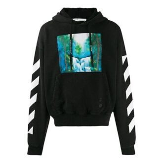 Off-White Herrmönstertryck Svart