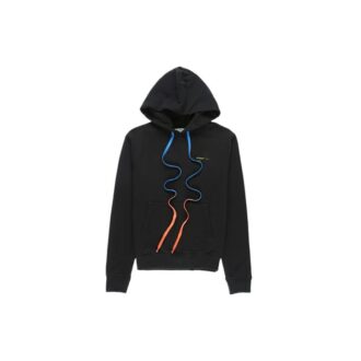 Off-White Herrtröja i akryl med smala, flerfärgade Arrows, svart