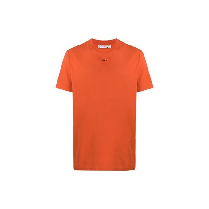 Off-White kortärmad T-shirt med tryck för män