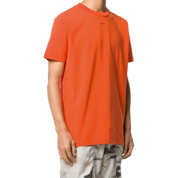 Off-White kortärmad T-shirt med tryck för män