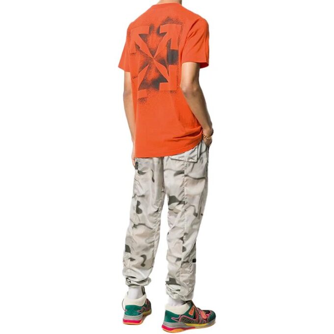 Off-White kortärmad T-shirt med tryck för män