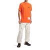 Off-White Men’s x Teenage Engineering Crossover SS22 T-shirt med logotryck, rund hals och korta ärmar, orange