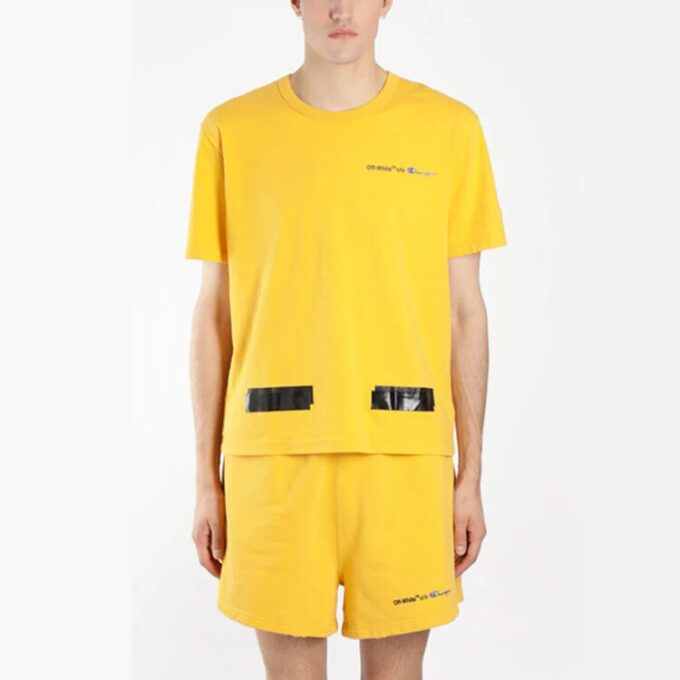 Off-White x Champion HERR Virgil Abloh Champion T-shirt Gul