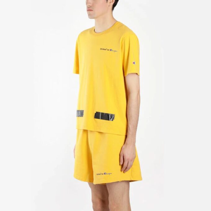Off-White x Champion HERR Virgil Abloh Champion T-shirt Gul