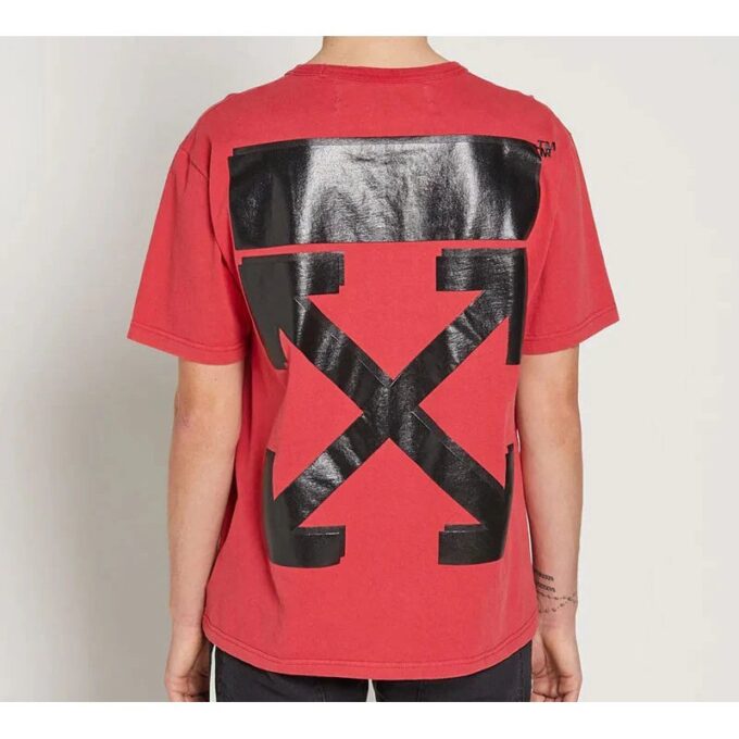 Off-White x Champion HERR Virgil Abloh Champion T-shirt Röd