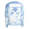 Off-White x END.CHEMICAL WASH Slim Back Arrow Tie Dye Rundhalsad Blå