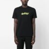 Opposite Arrow Slim Shorts-ärmad T-shirt ”Svart/Lime”