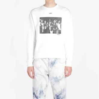 SS20 Sprayfärgseffekt, herrtröja med logotyp, långärmad, rund hals