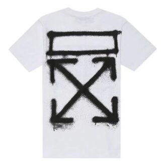 SS20 Virgil Abloh Herrvit sprayfärgad slim vit