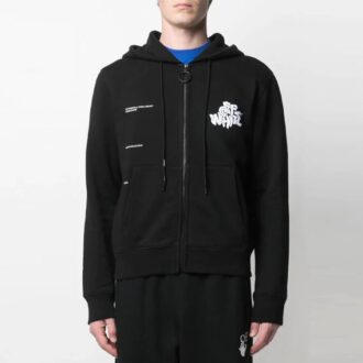 SS21 Adam Is Eve-logotyp, slim fit-version, svart