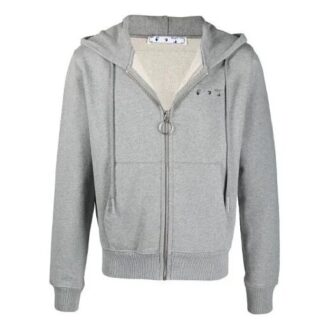 SS21 Arrow Embroidered Zipper Slim Fit Version Grå