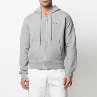SS21 Arrow Embroidered Zipper Slim Fit Version Grå