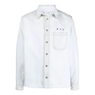 SS21 Arrow Logo Denim Jacket Version Vit