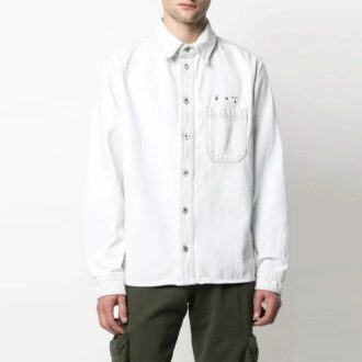 SS21 Arrow Logo Denim Jacket Version Vit
