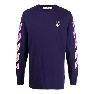SS21 Arrow Logo-tryck Långärmad Blå