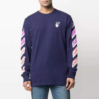 SS21 Arrow Logo-tryck Långärmad Blå