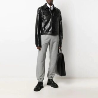 SS21 Arrows-byxor med pil-logo, slim fit, lös passform, grå