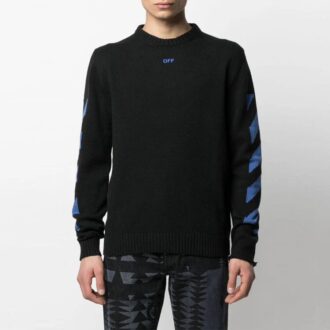 SS21 Arrows Stripe Knit Version Svart