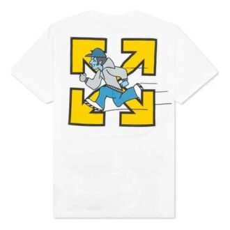 SS21 B-Boy Rundhalsad tryckt kortärmad tröja Kortärmad Slim Fit-version Vit