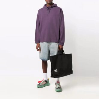 SS21 Bomullsdenimshorts, lös passform, blå