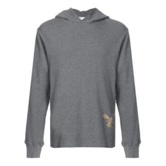 SS21 Bomullsskjorta med broderat logo, standardversion, grå