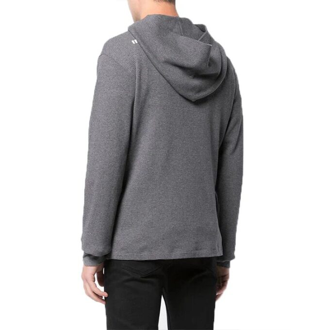 SS21 Bomullsskjorta med broderat logo, standardversion, grå