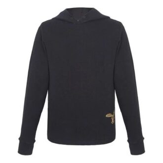 SS21 Bomullströja med broderat logo, standardmodell, svart