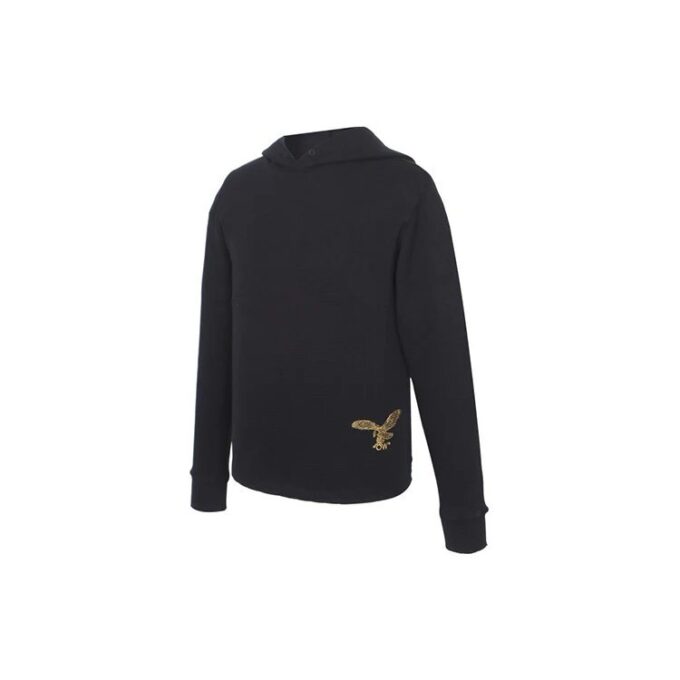 SS21 Bomullströja med broderat logo, standardmodell, svart