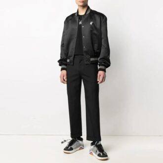 SS21 Casual jacka med logotryck Svart