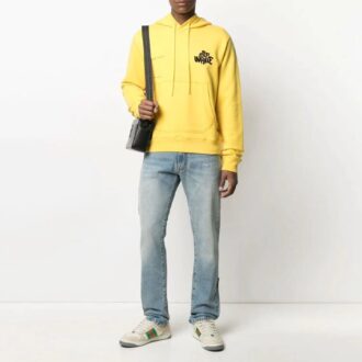 SS21 Casual med alfabettryck, lös passform, gul
