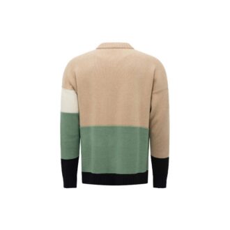 SS21 Colorblock-logotyp Rund hals Långärmad Colorblock